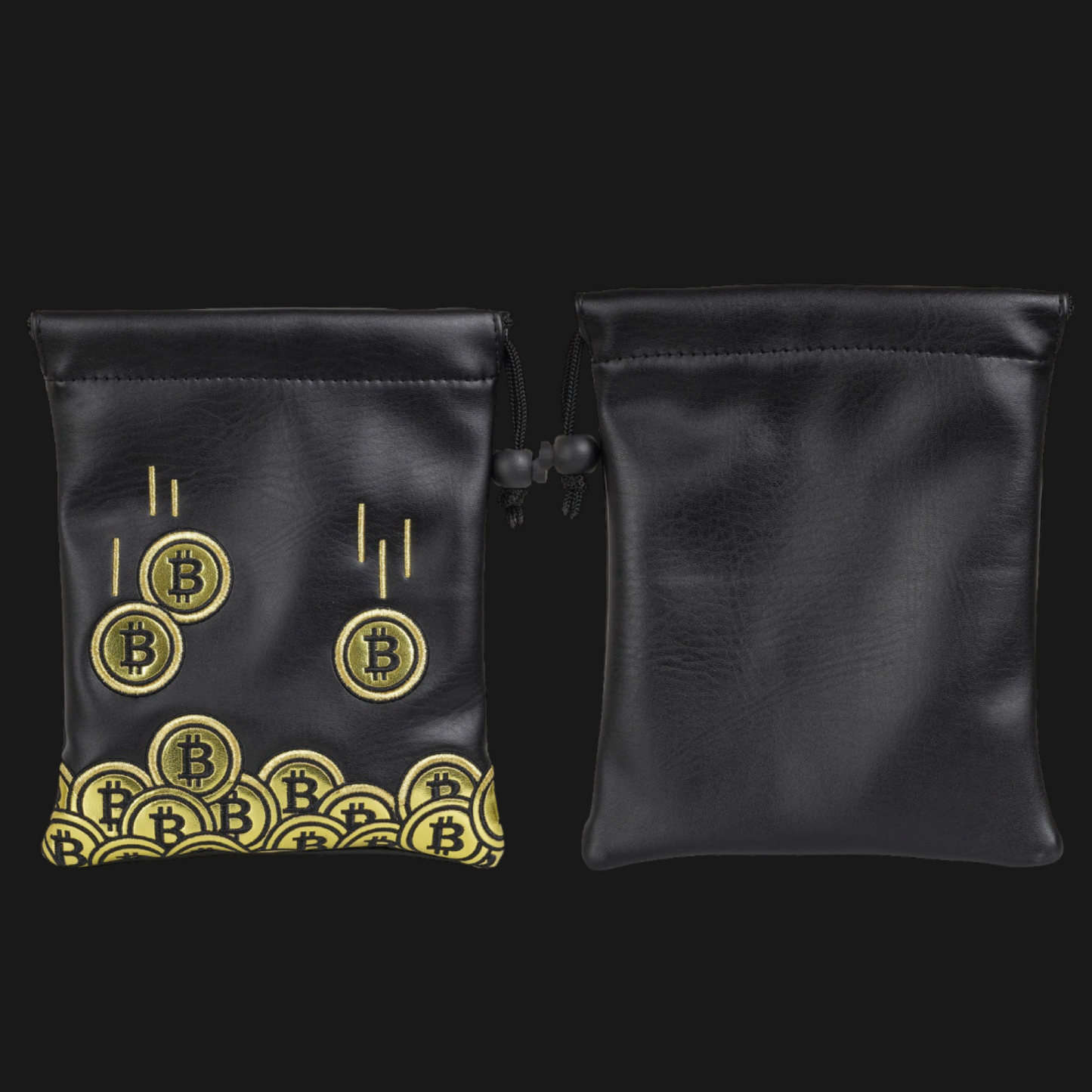 Gold Coin Patch Golf Valuables Pouch