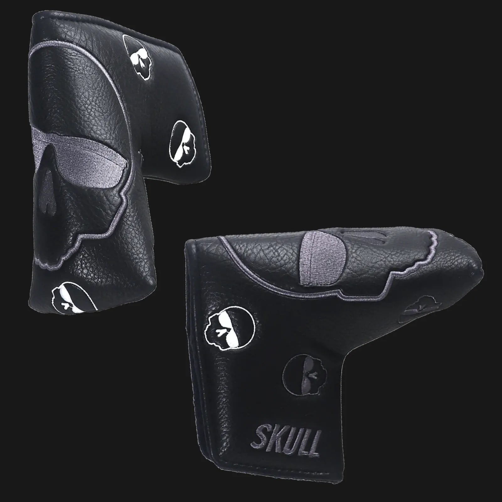 Skull design blade golf putter headcover